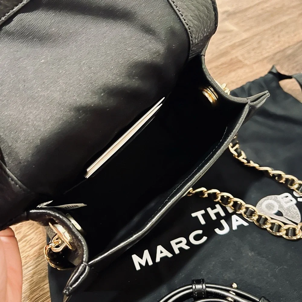 MARC JACOBS Mini Cushion Leather Shoulder/Crossbody Bag - Picture 4 of 11